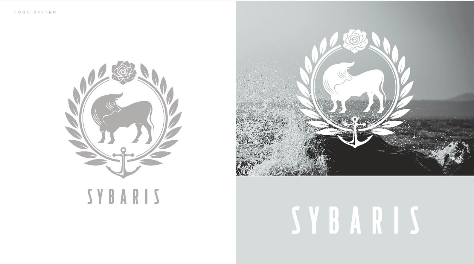 Sybaris logo system and branding by Jacober Creative