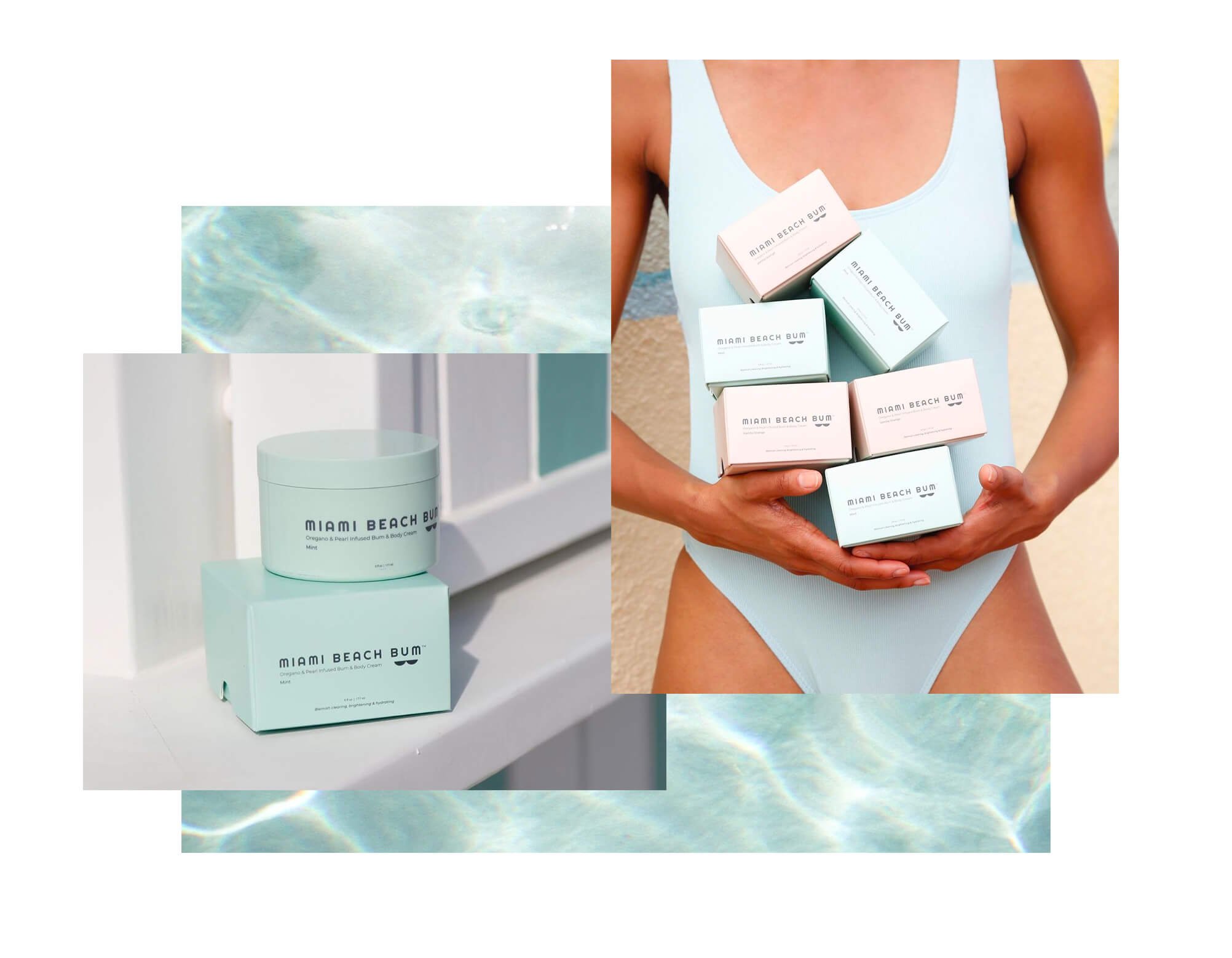 Jacober Creative Brand Identity for Miami beach Bum. Photo of lifestyle photography and packaging design