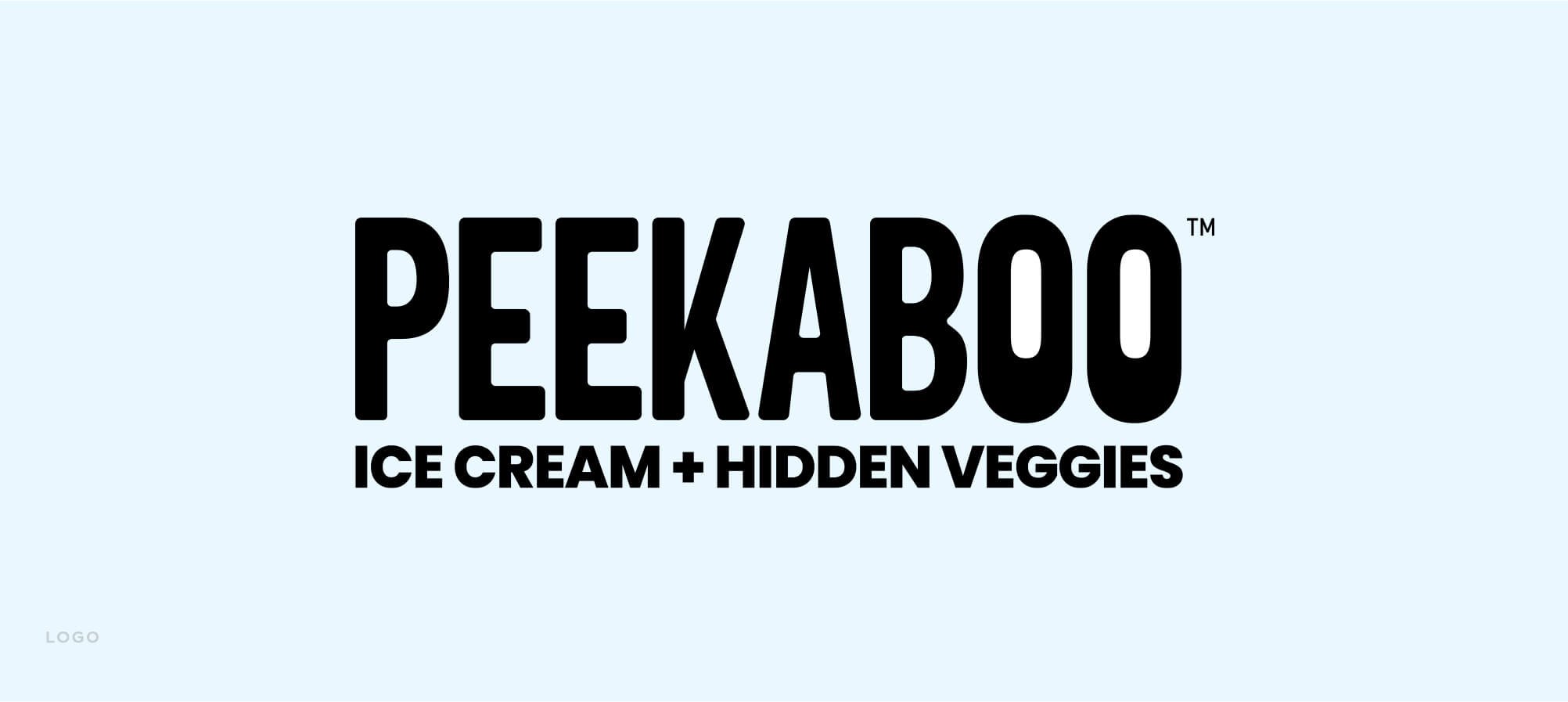 Jacober rebranding of Peekaboo Ice Cream. Photo of new  logo