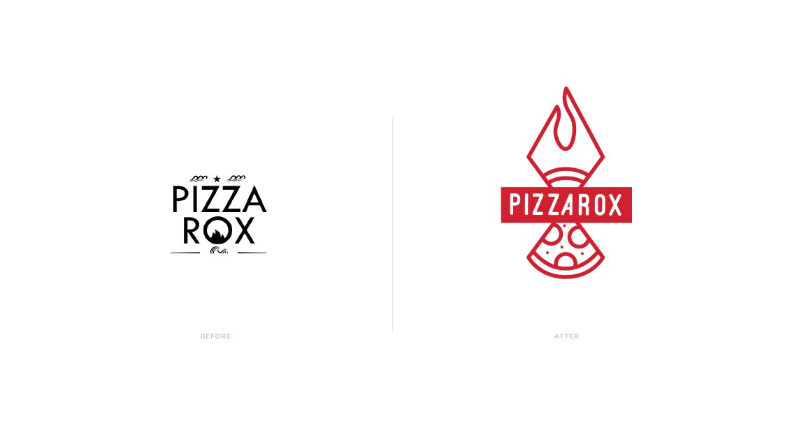 Pizza Rox rebranded logo by Jacober Creative