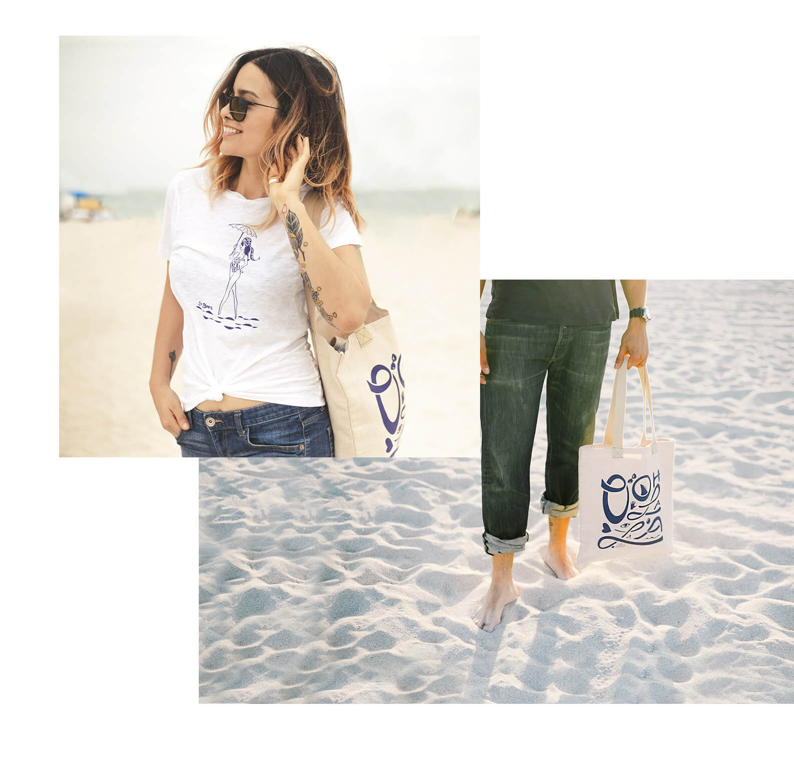 St Barths illustration on a tshirt  and tote by Jacober Creative