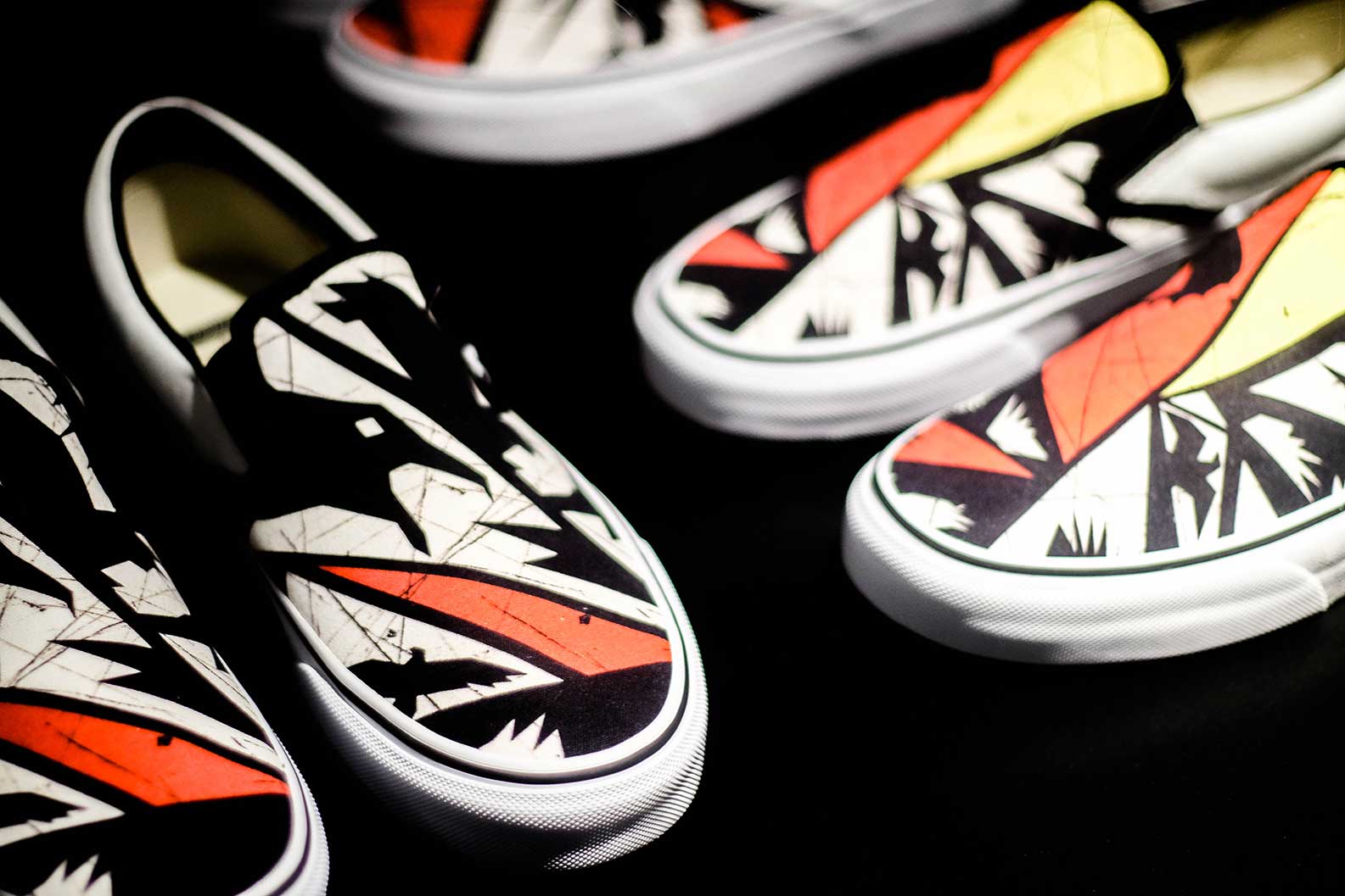 IRL - In Reel Life - Birds custom Vans shoes Art Installation by Jacober Creative