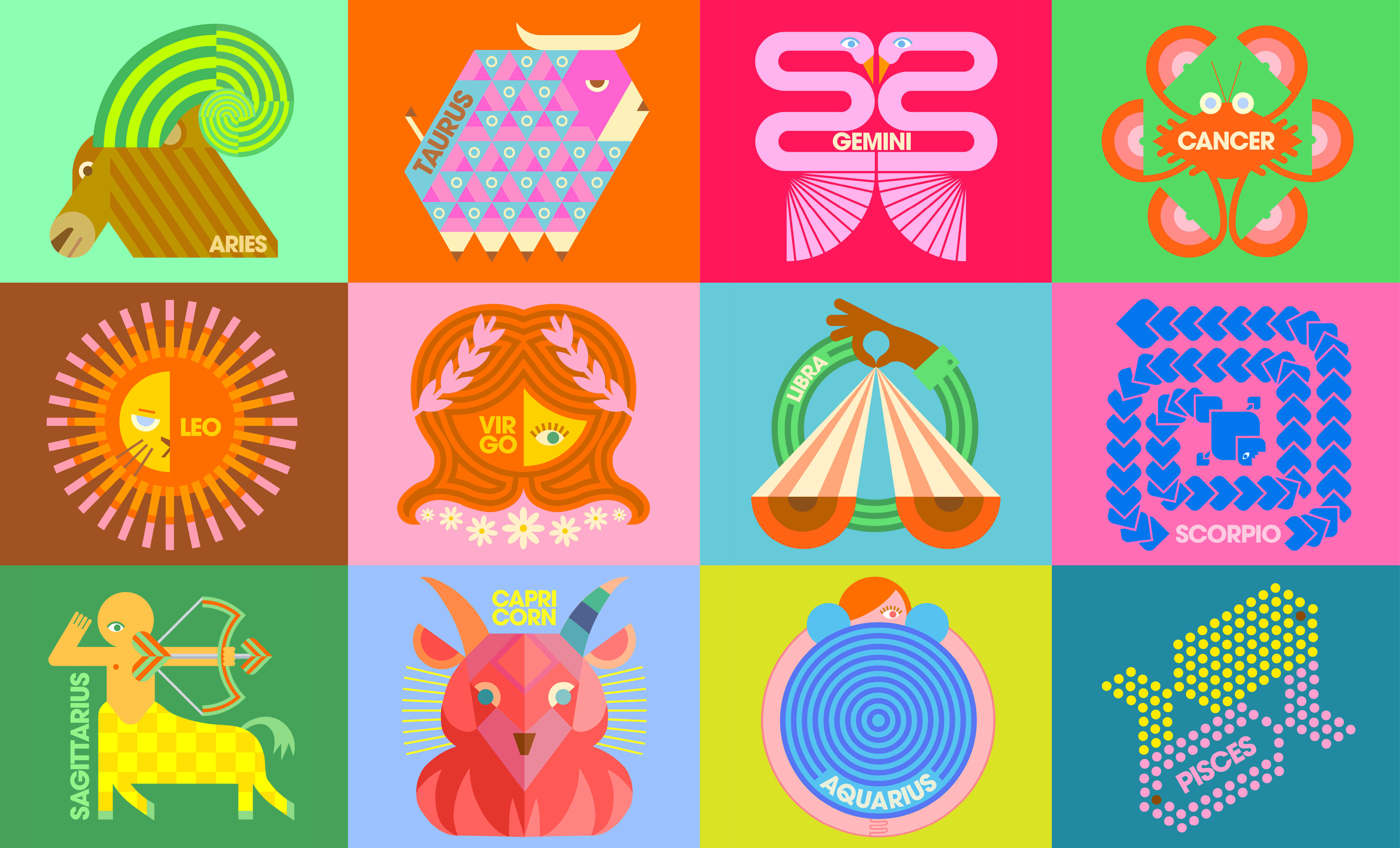 Zodiac Illustrations