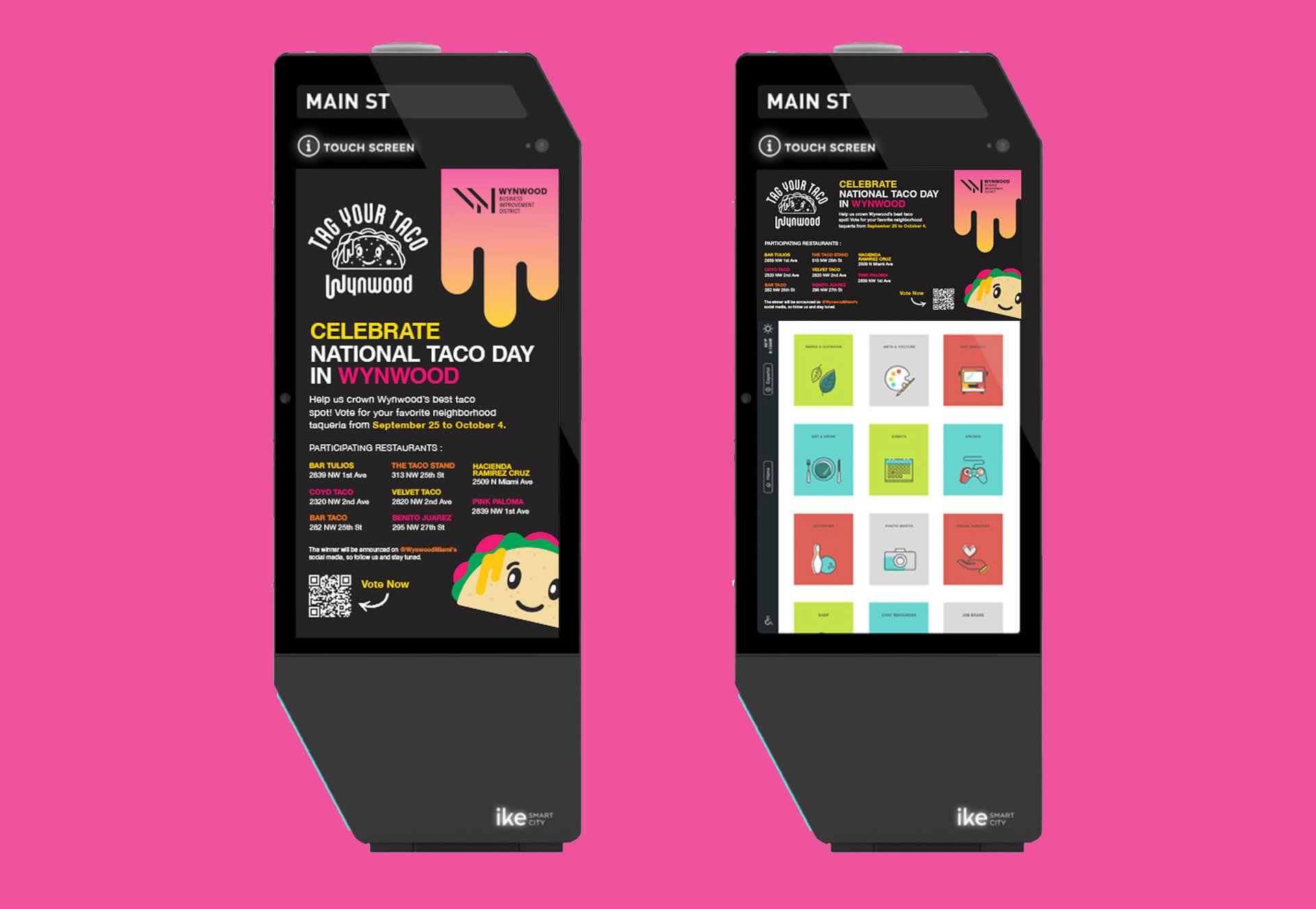 Kiosk Mockup for National Taco Day