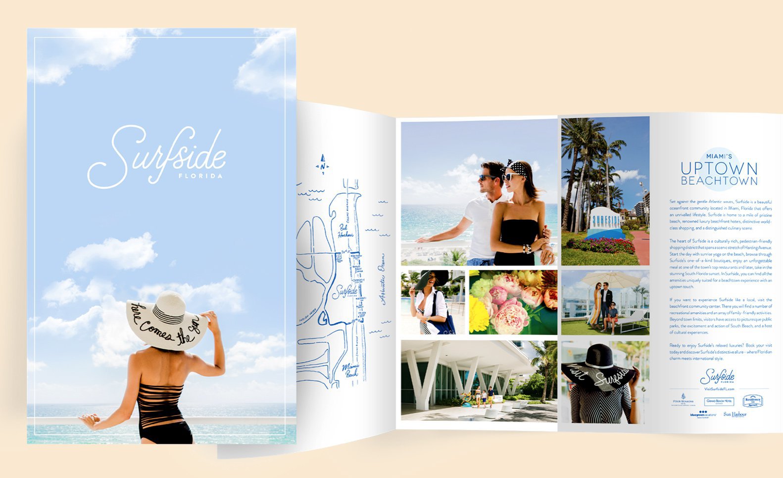 Brochure pages from the town of surfside