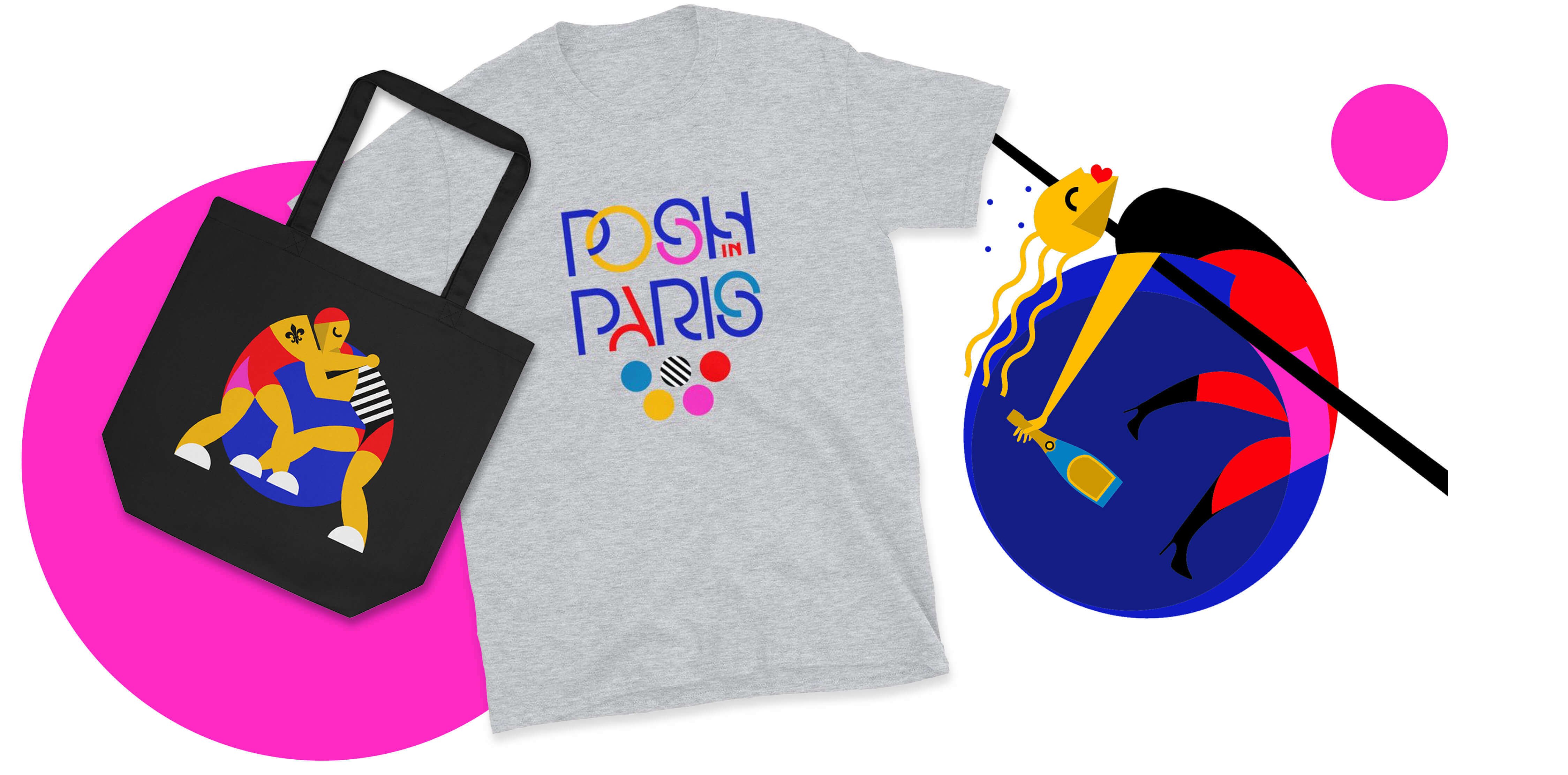 Merchandize available for Posh in Paris