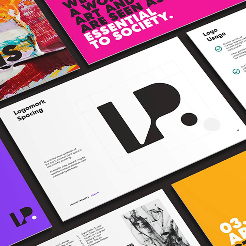 Platinum MarCom for our overall brand identity work for Locust Projects
