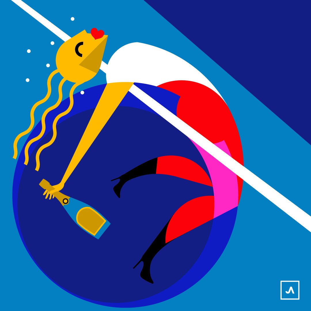 Illustration of a high jumper