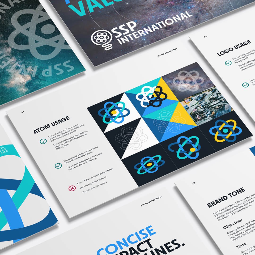 SSP International Logo examples
