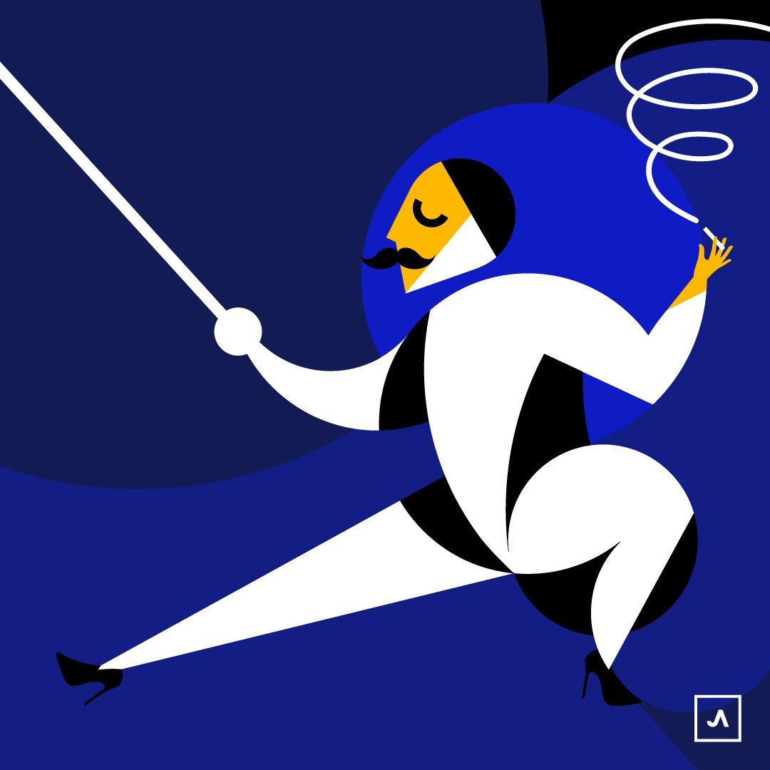 Illustration of a fencer for Paris Olympics 2024