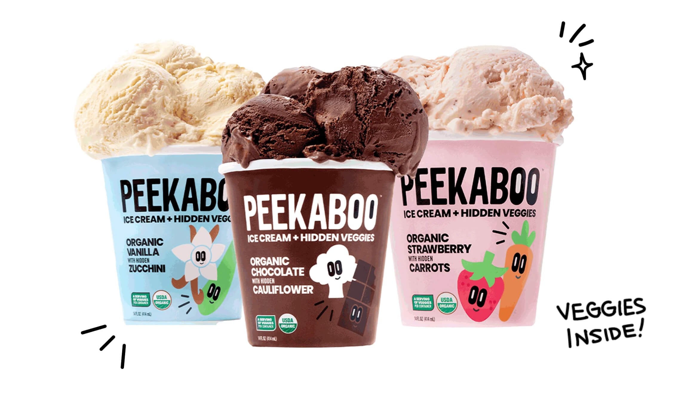 Peekabook ice cream packaging