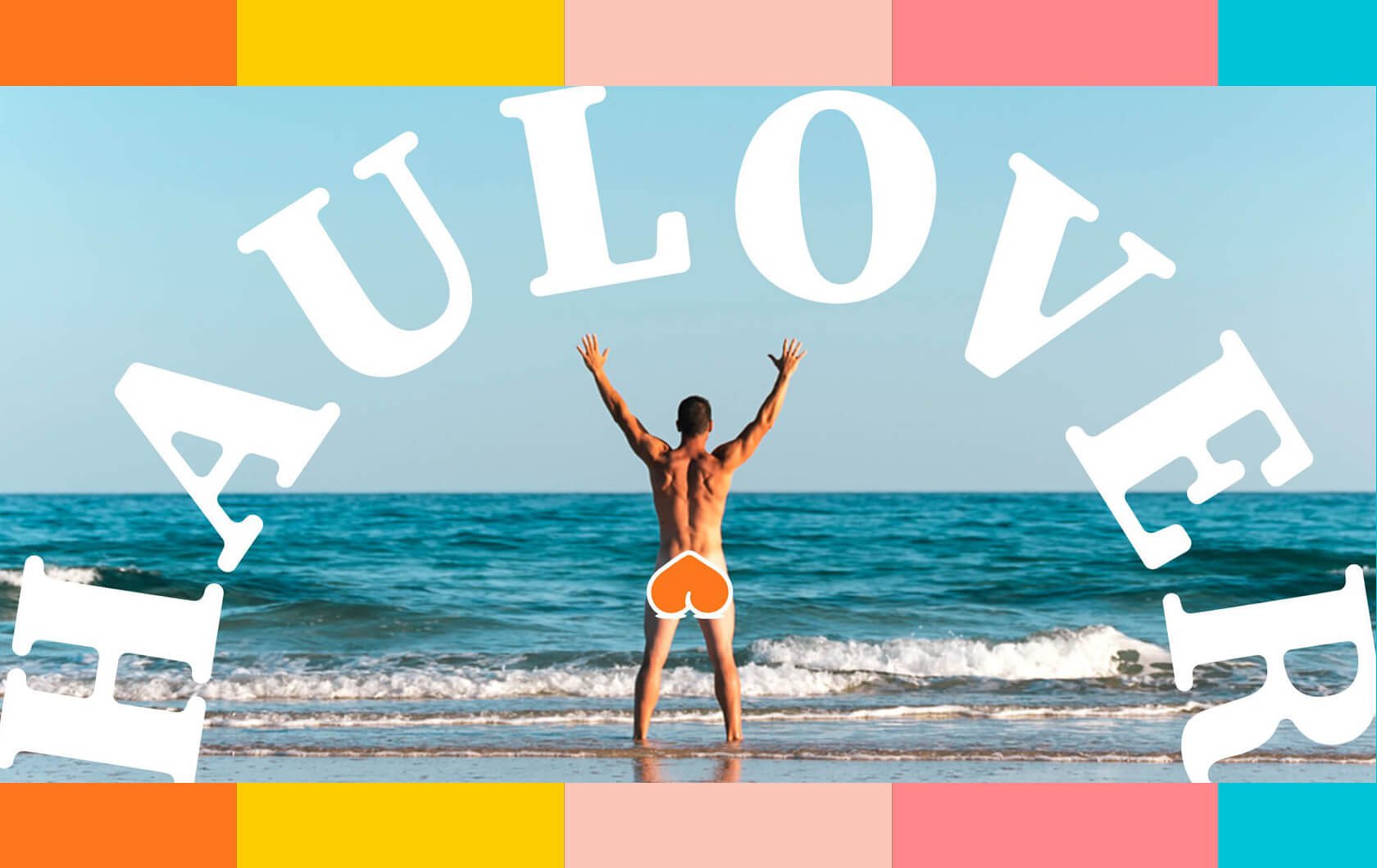 Haulover Nude Beach Logo Design and usage examples