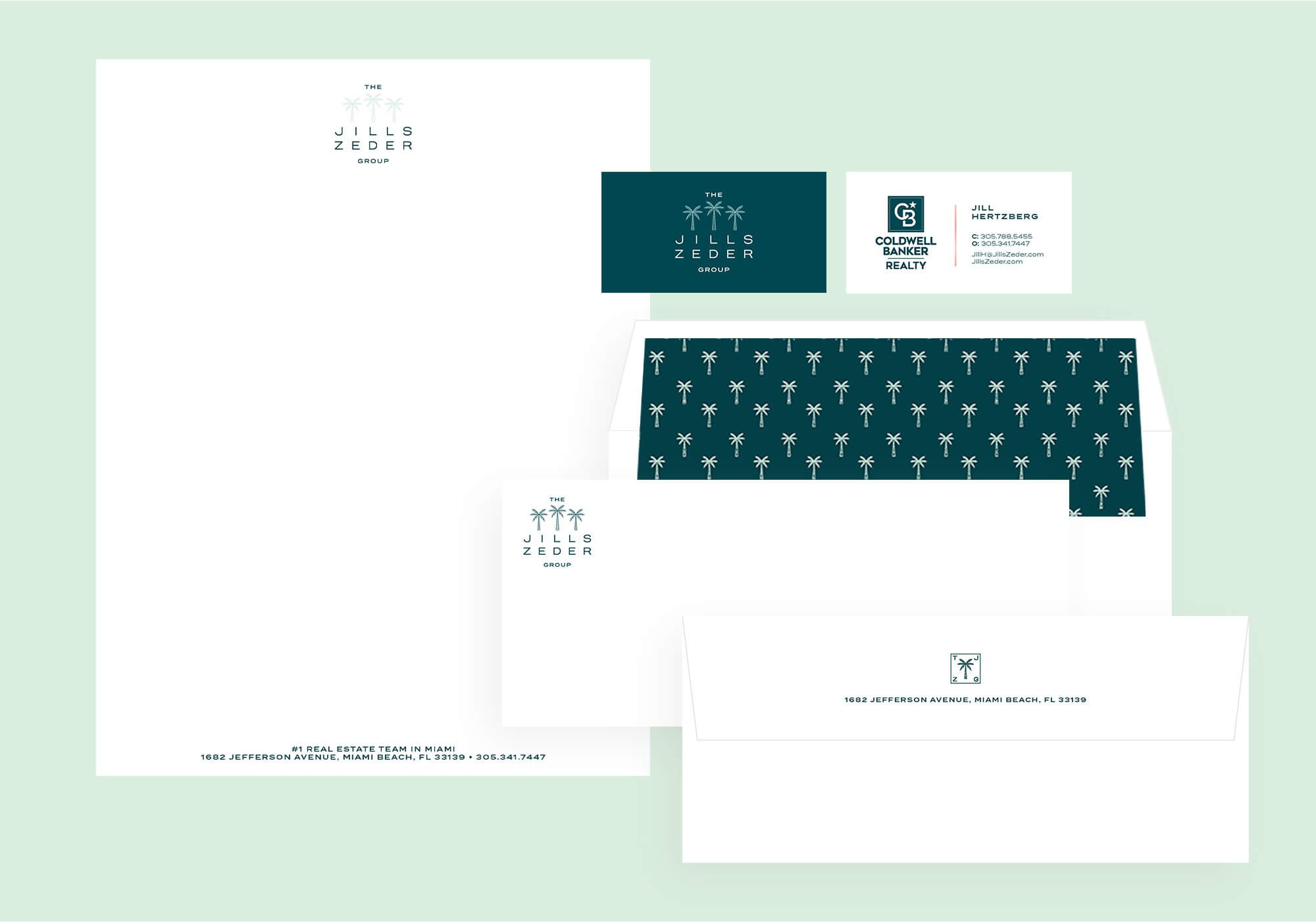Jacober Creative Brand Identity for The Jills Zeder Group. Stationery
