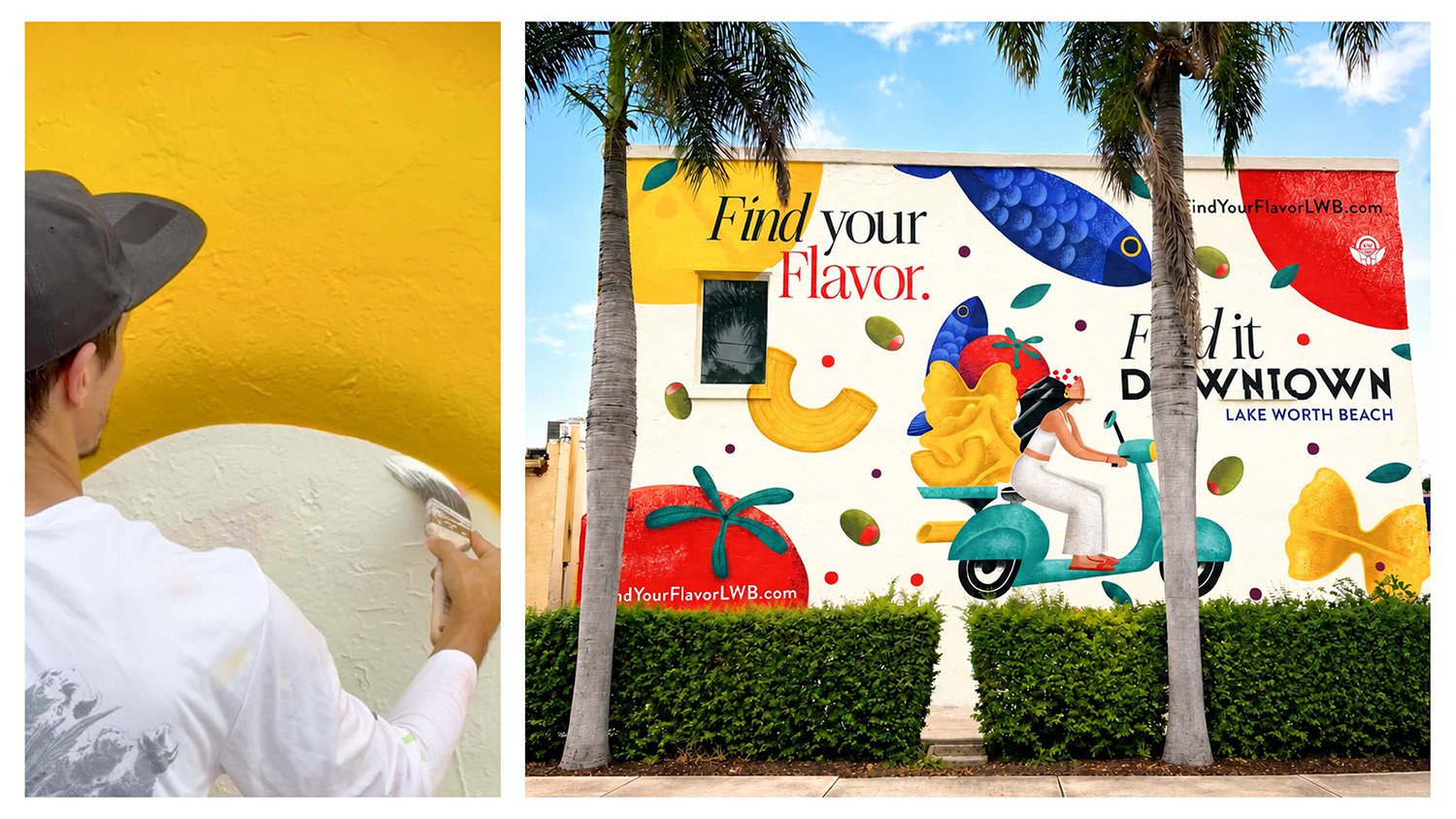 Mural Design for the find your flavor campaign