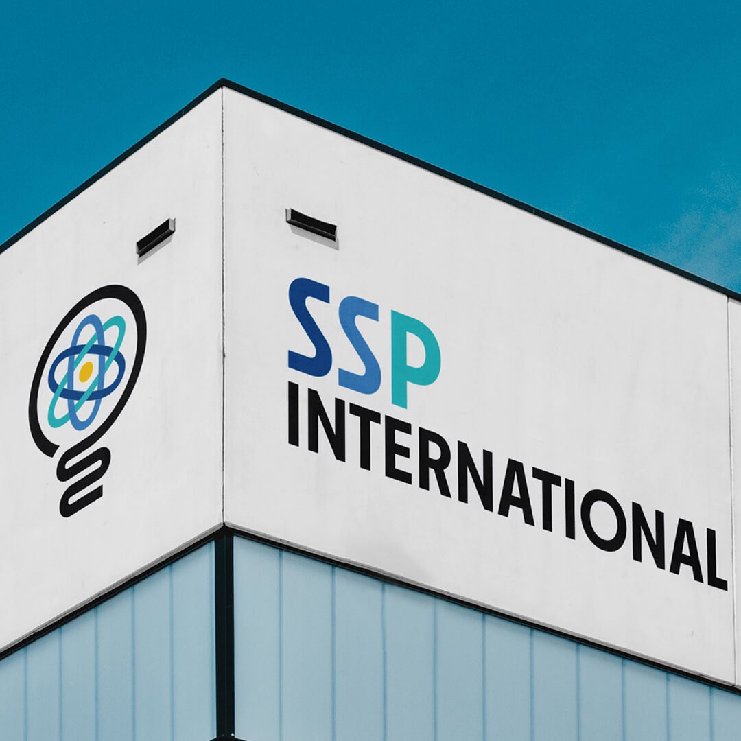 SSP Internation building branding and signage