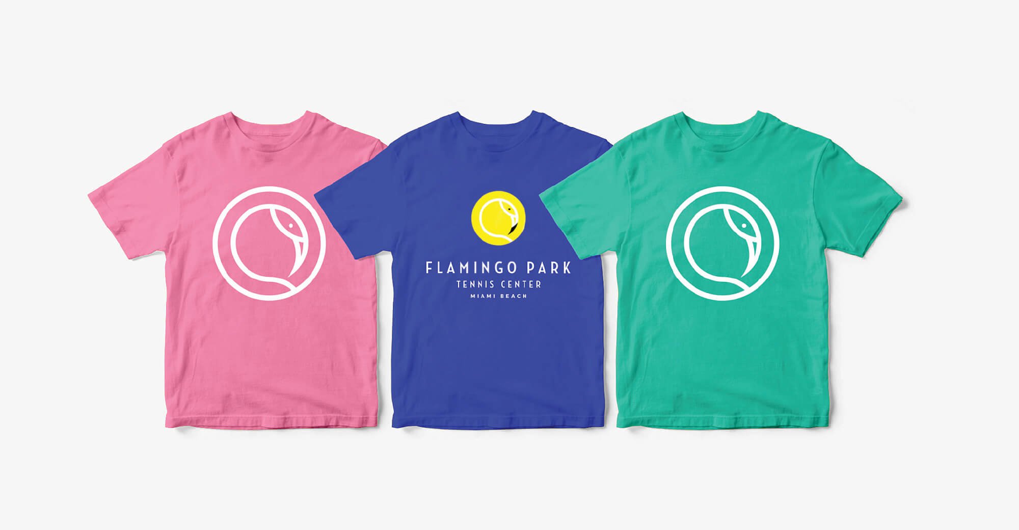 Jacober Creative Brand Identity for Flamingo Park. Tshirt Designs