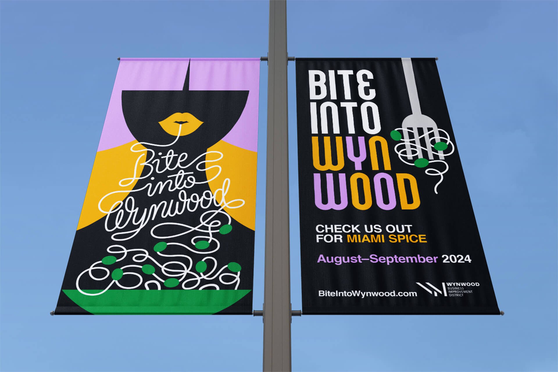 Banner advertising example for Bite into Wynwood