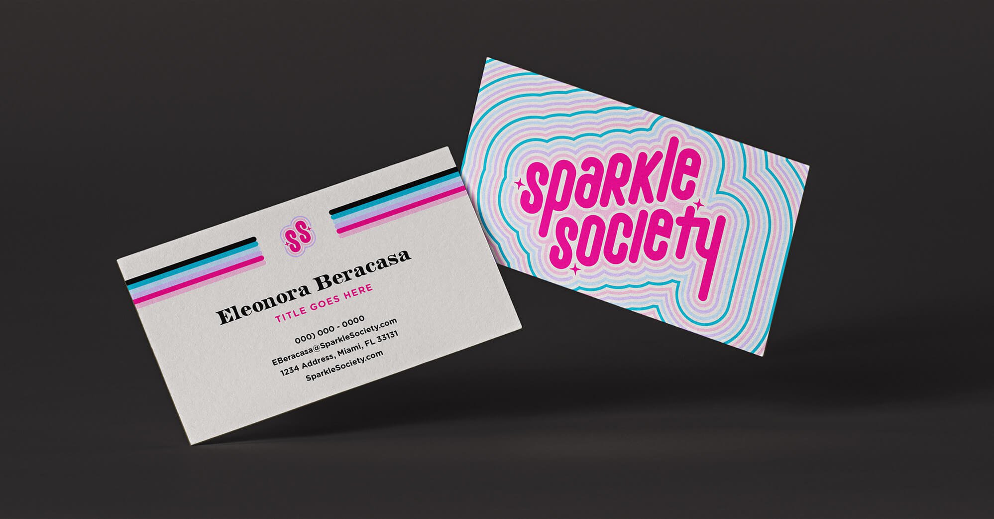 Sparkle Society Case Study - Business Cards