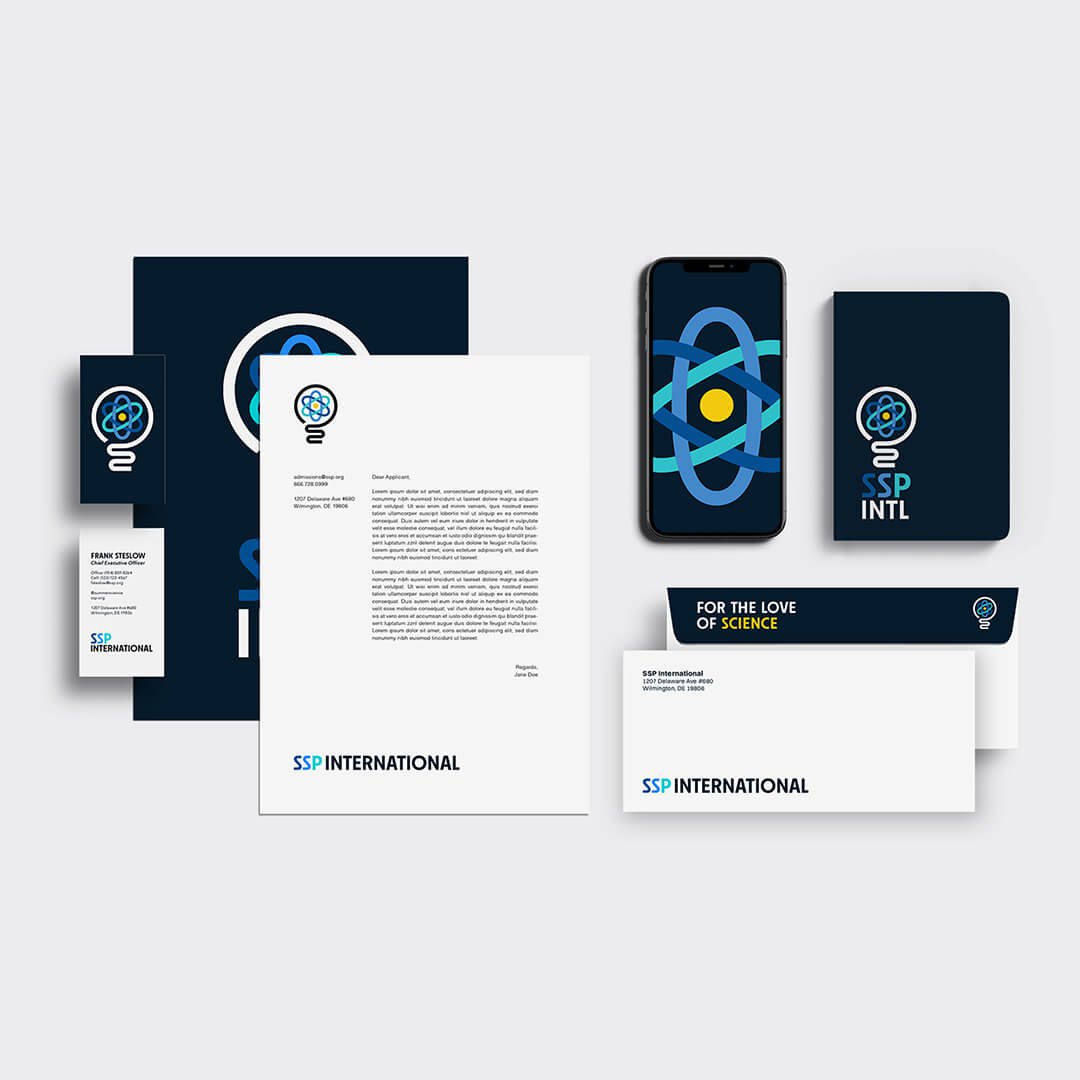 SSP International branding examples
