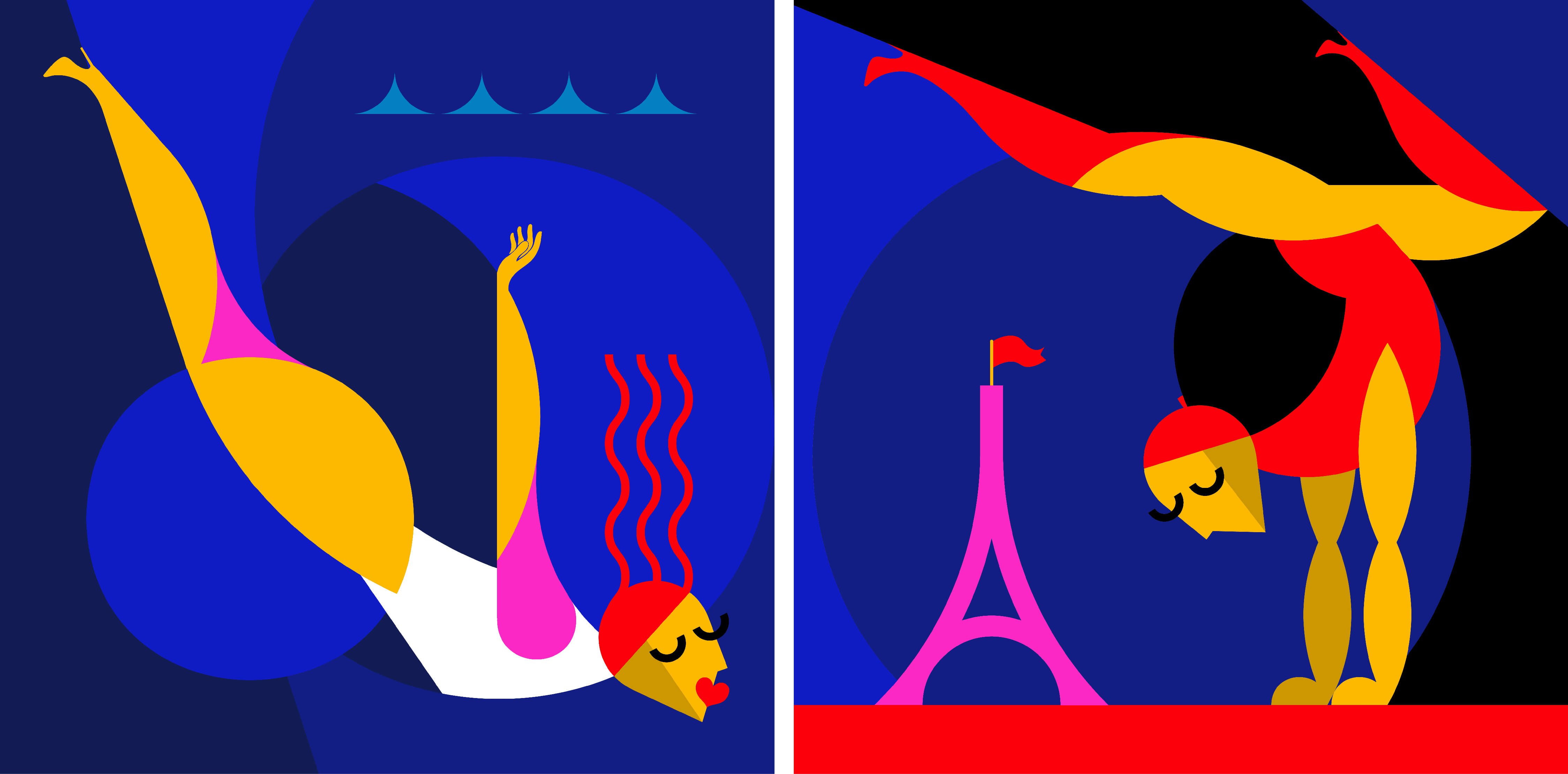 Posh in Paris Illustrations