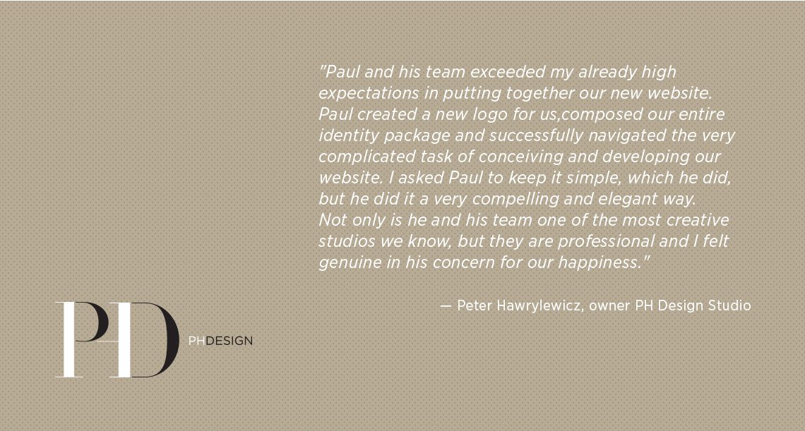 PH Design testimonial for Jacober Creative