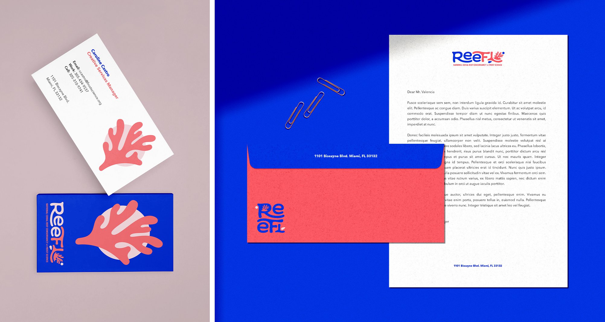 ReeFlorida Letterheading and business cards