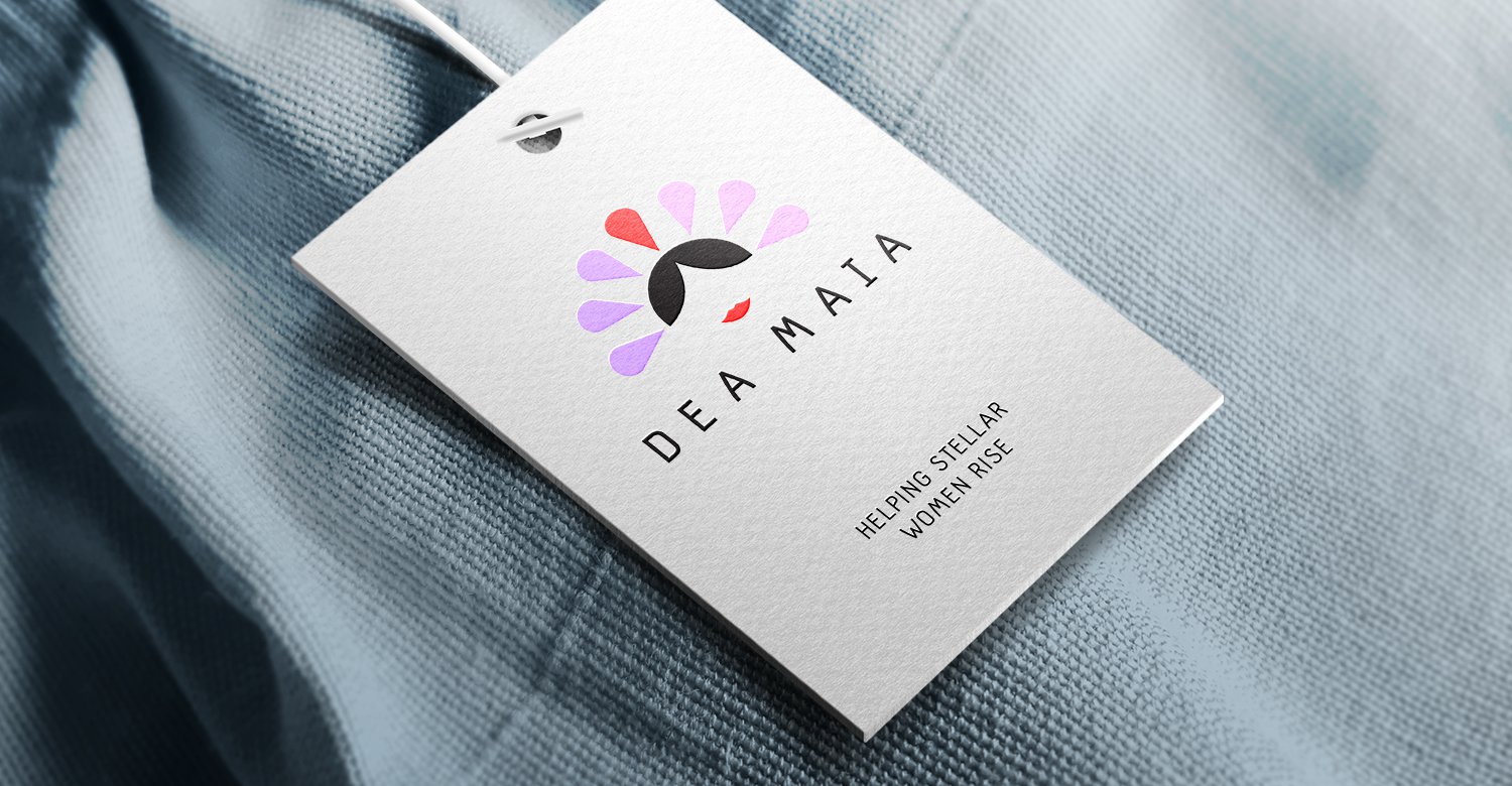 Dea Maia retail tag design
