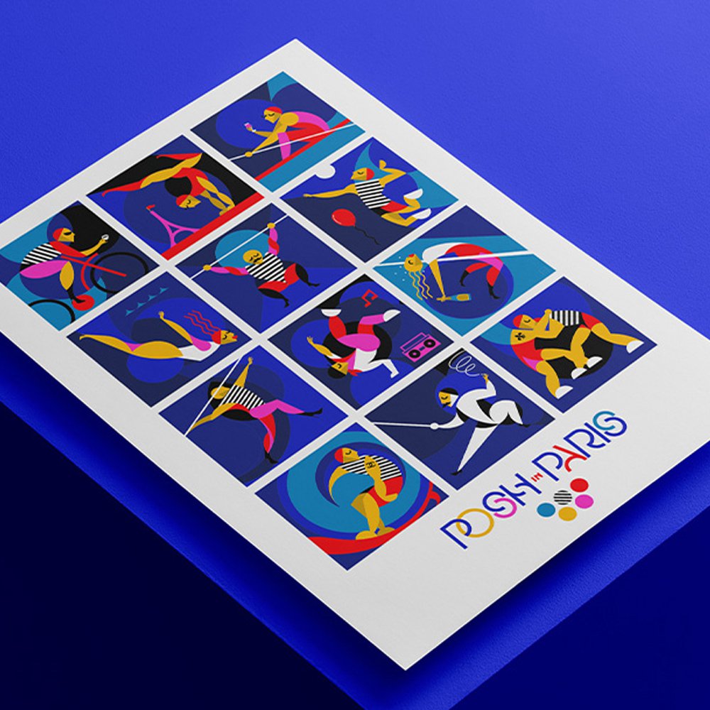 Posh in Paris Illustrations