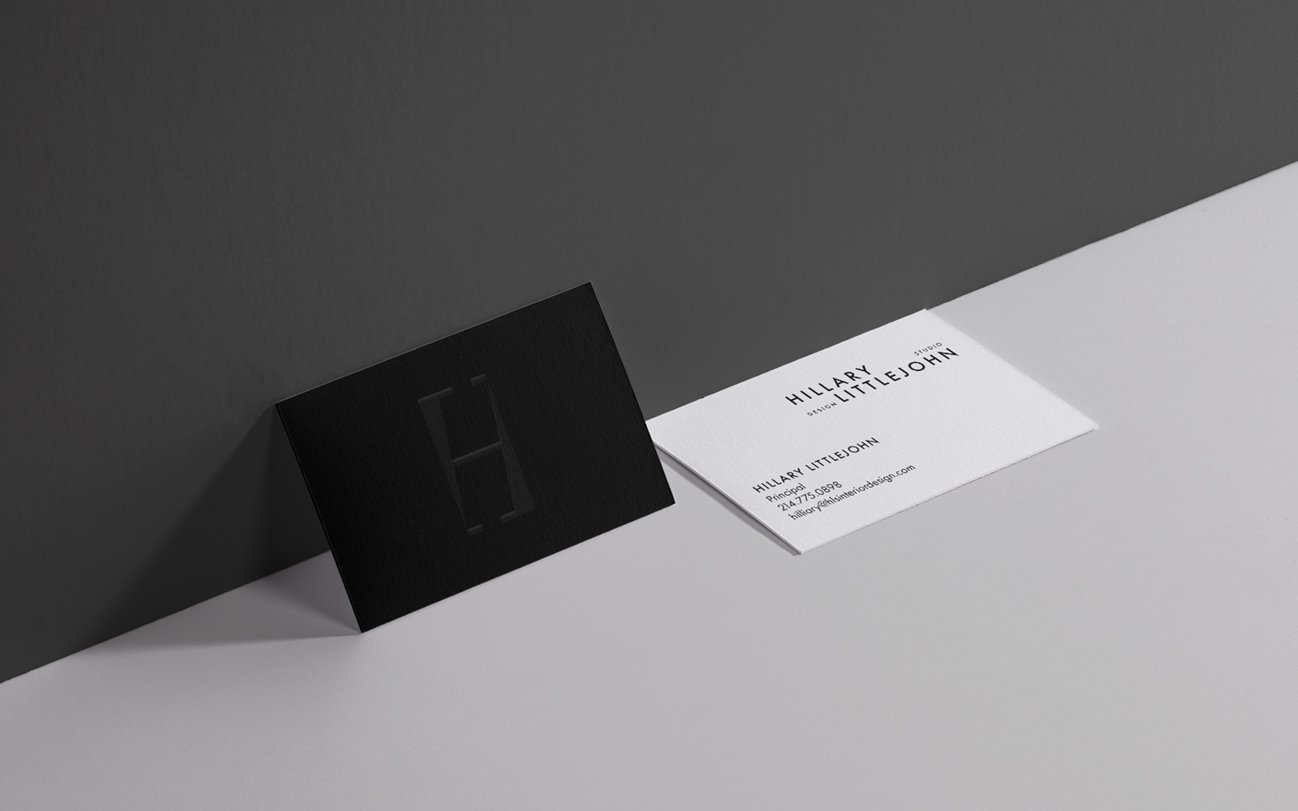Hillary Littlejohn Studio Design business card