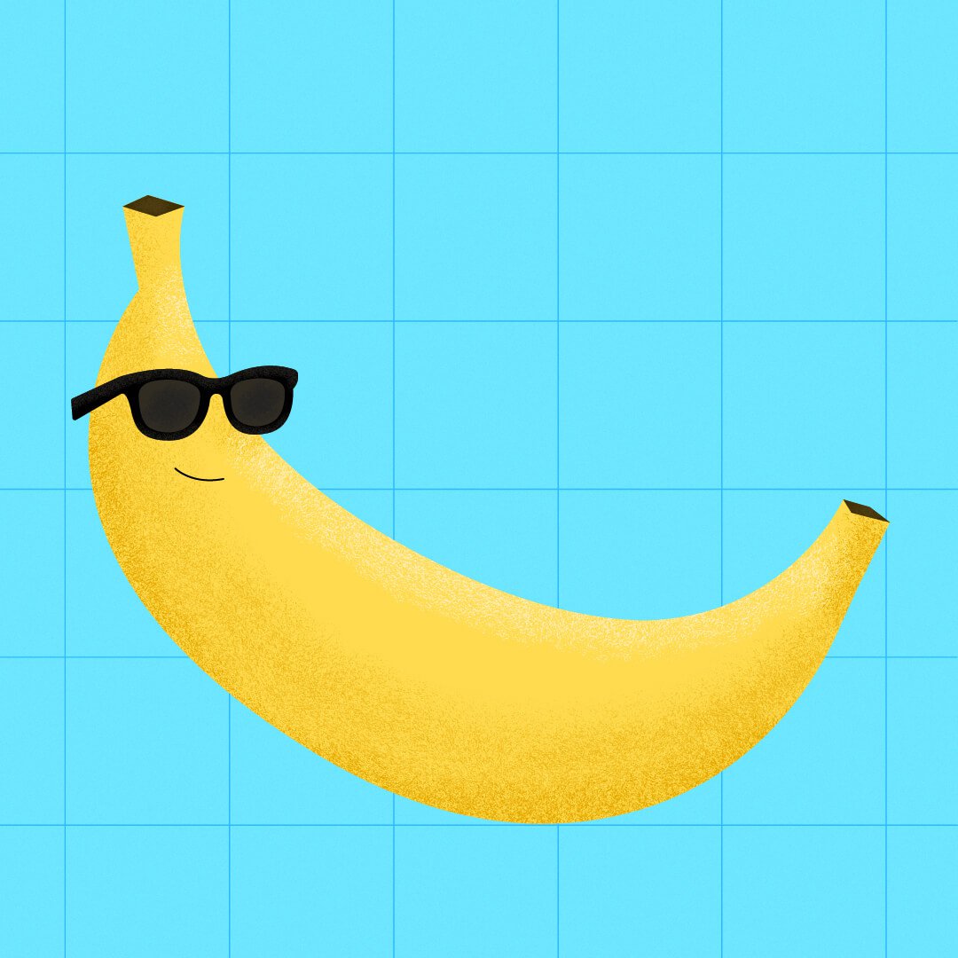 Smiling Banana Illustration