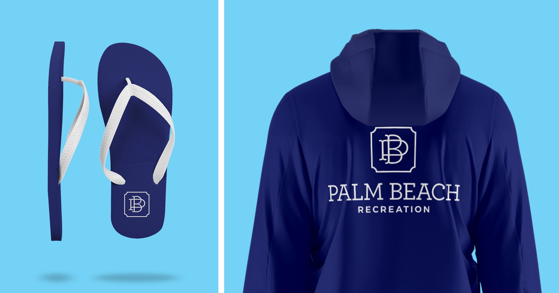 Apparel designs for the Town of Palm Beach Rec Center