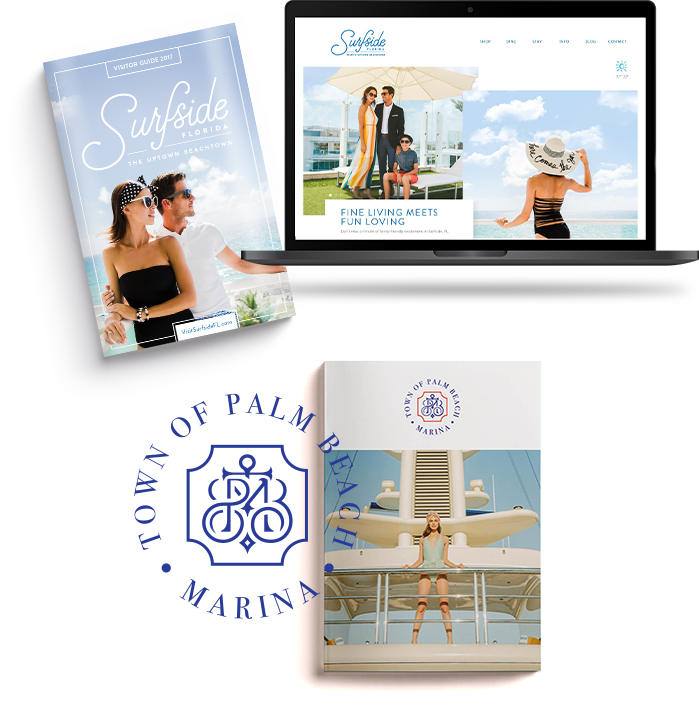 City of Surfside marketing materials, website and branding