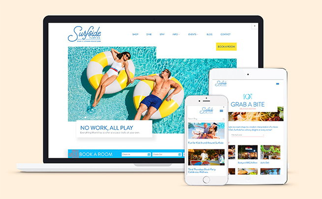 Surfside branding design by Jacober Creative, Miami branding agency